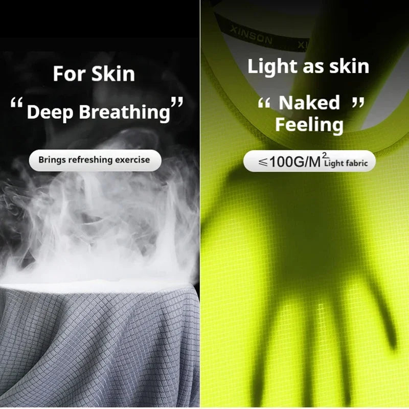 (XS-3XL)Loose Fit Quick Dry Sport Shirt Men Round Neck Workout Tee Shirt Running Basketball Exercise Traing Fitness Tops - Sonic Sweat Lab