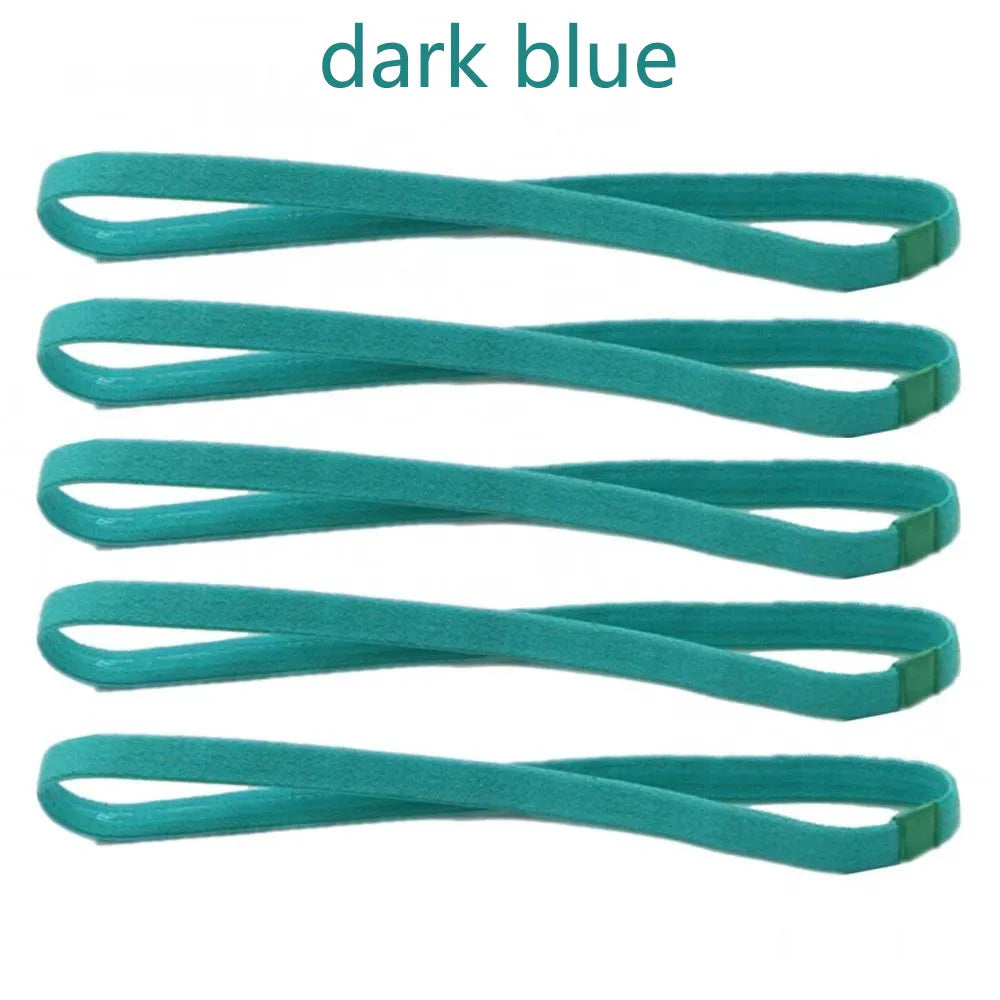1/2/3/5pcs Women Sweatbands Football Yoga Pure Hair Bands Anti-slip Elastic Rubber Thin Sports Headband Men Hair Accessories - Sonic Sweat Lab