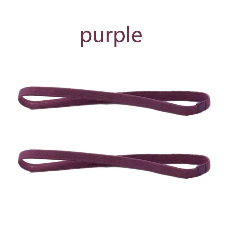 1/2/3/5pcs Women Sweatbands Football Yoga Pure Hair Bands Anti-slip Elastic Rubber Thin Sports Headband Men Hair Accessories - Sonic Sweat Lab