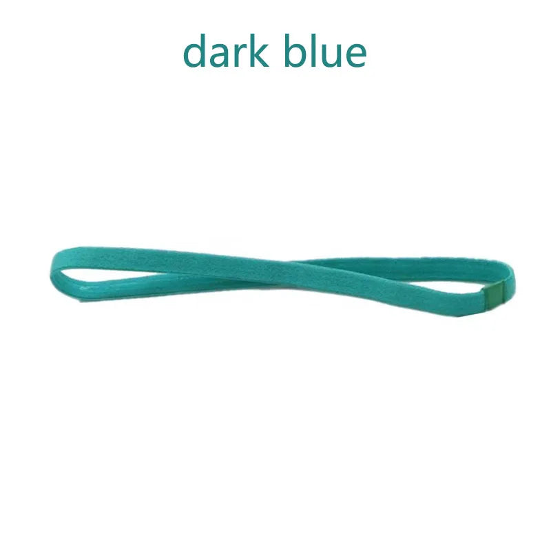 1/2/3/5pcs Women Sweatbands Football Yoga Pure Hair Bands Anti-slip Elastic Rubber Thin Sports Headband Men Hair Accessories - Sonic Sweat Lab