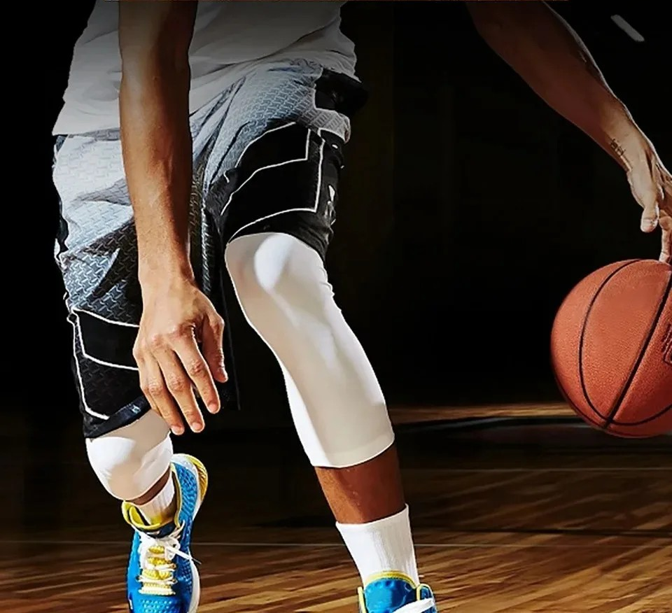 1Pcs Basketball Sports Knee Pads Unisex Elastic Knitted  Compression Leg Warmers for Outdoor Running Cycling Mountaineering - Sonic Sweat Lab