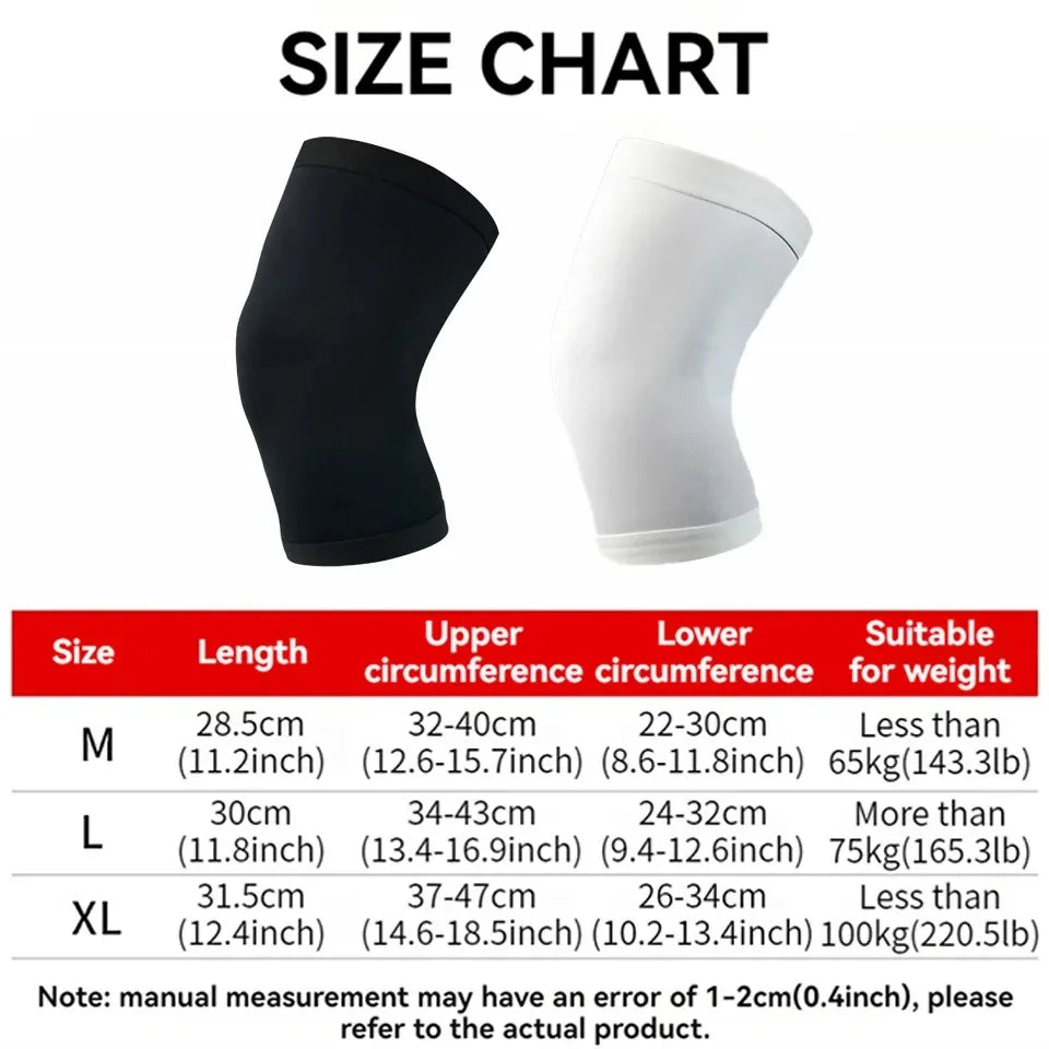 1Pcs Basketball Sports Knee Pads Unisex Elastic Knitted  Compression Leg Warmers for Outdoor Running Cycling Mountaineering - Sonic Sweat Lab