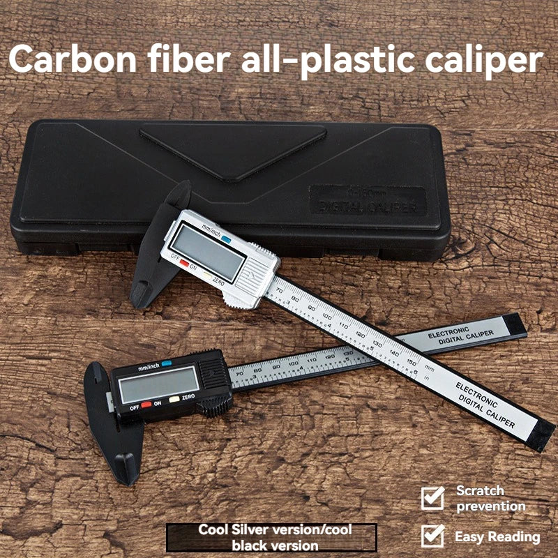 150mm 100mm Electronic Digital Caliper Carbon Fiber Dial Vernier Caliper Gauge Micrometer Measuring Tool Digital Ruler - Sonic Sweat Lab