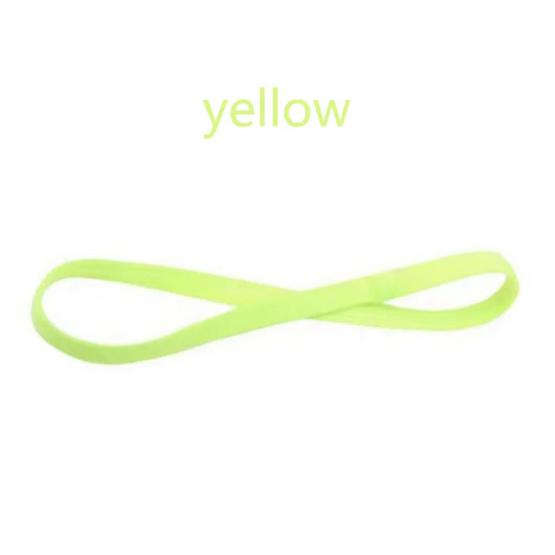1/2/3/5pcs Women Sweatbands Football Yoga Pure Hair Bands Anti-slip Elastic Rubber Thin Sports Headband Men Hair Accessories - Sonic Sweat Lab