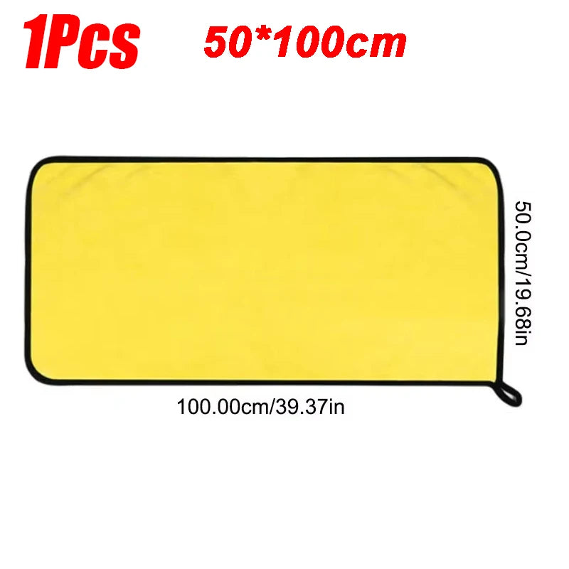 1-5Pcs Microfiber Towel Car Microfiber Cloth Wash Towel Microfiber Cleaning Cloth Absorbent Car Wash Drying Towel Auto Detailing - Sonic Sweat Lab