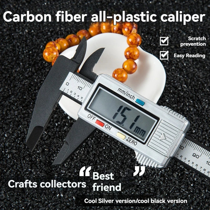 150mm 100mm Electronic Digital Caliper Carbon Fiber Dial Vernier Caliper Gauge Micrometer Measuring Tool Digital Ruler - Sonic Sweat Lab