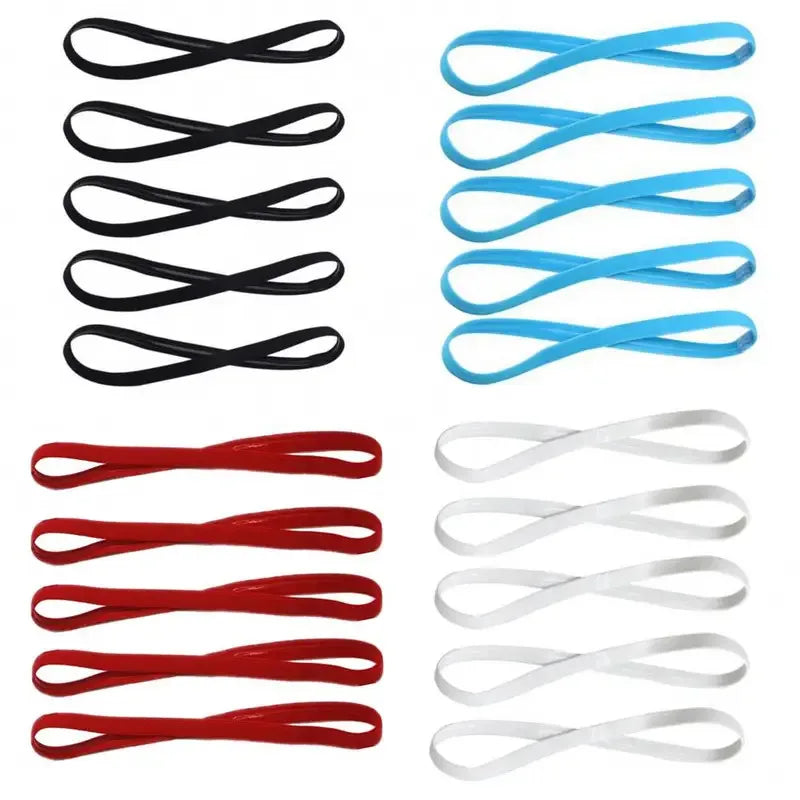 1/2/3/5pcs Women Sweatbands Football Yoga Pure Hair Bands Anti-slip Elastic Rubber Thin Sports Headband Men Hair Accessories - Sonic Sweat Lab