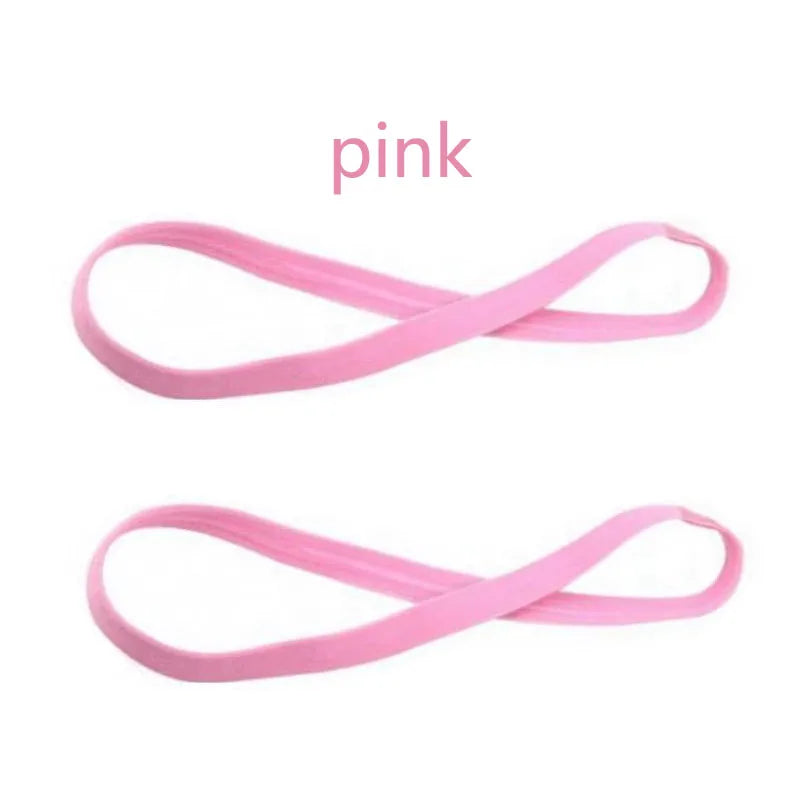 1/2/3/5pcs Women Sweatbands Football Yoga Pure Hair Bands Anti-slip Elastic Rubber Thin Sports Headband Men Hair Accessories - Sonic Sweat Lab