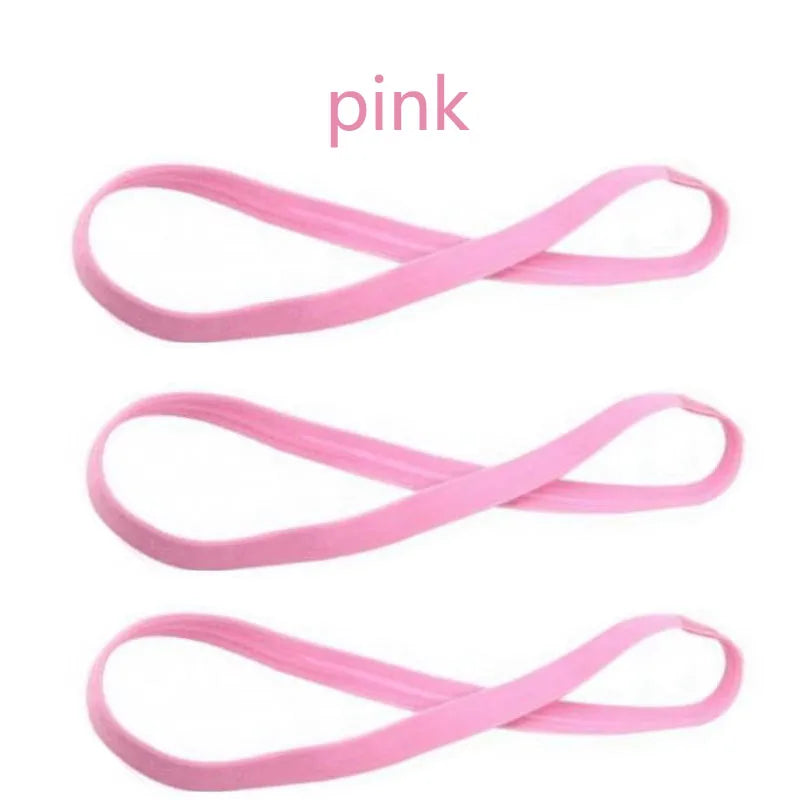 1/2/3/5pcs Women Sweatbands Football Yoga Pure Hair Bands Anti-slip Elastic Rubber Thin Sports Headband Men Hair Accessories - Sonic Sweat Lab