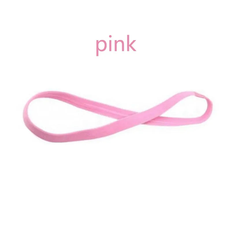 1/2/3/5pcs Women Sweatbands Football Yoga Pure Hair Bands Anti-slip Elastic Rubber Thin Sports Headband Men Hair Accessories - Sonic Sweat Lab