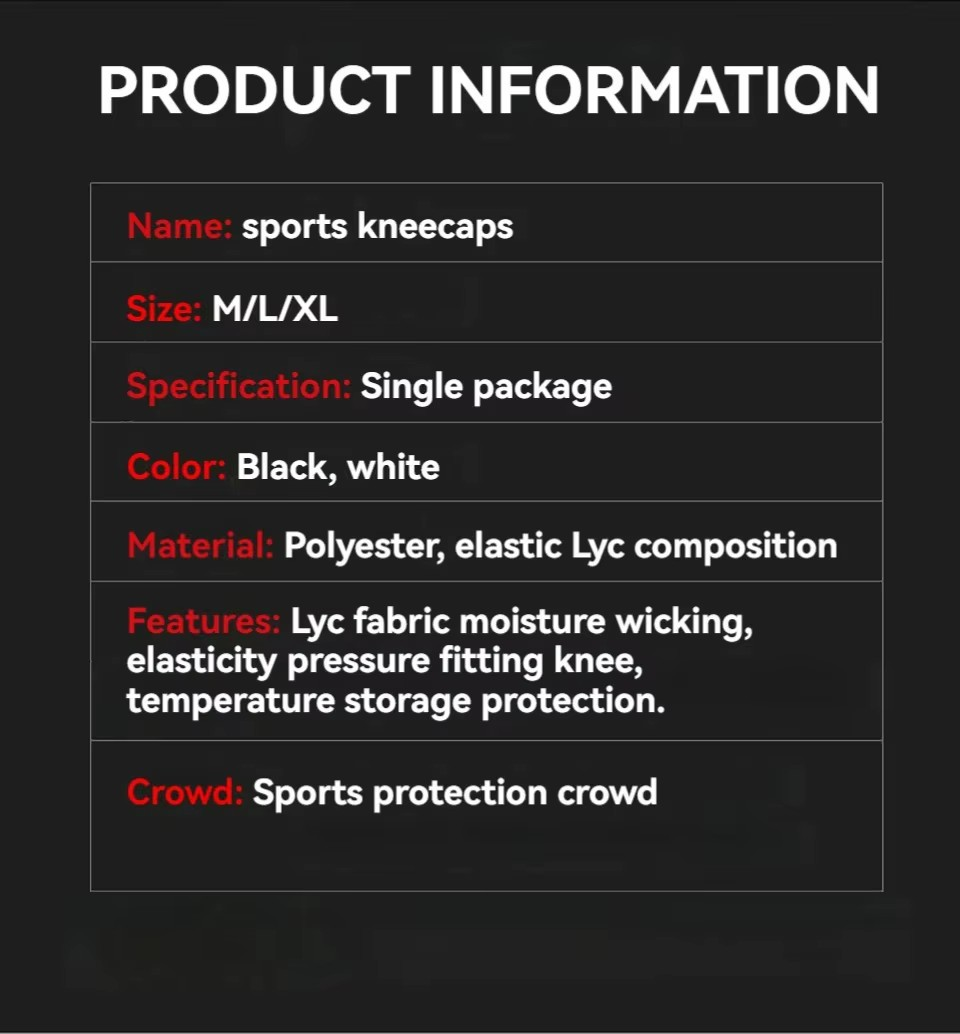 1Pcs Basketball Sports Knee Pads Unisex Elastic Knitted  Compression Leg Warmers for Outdoor Running Cycling Mountaineering - Sonic Sweat Lab