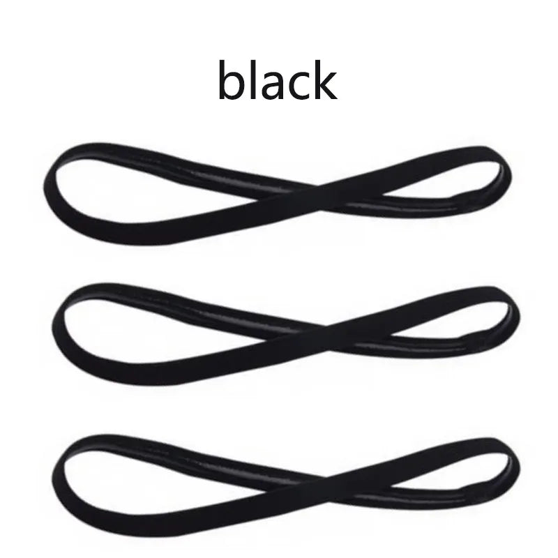 1/2/3/5pcs Women Sweatbands Football Yoga Pure Hair Bands Anti-slip Elastic Rubber Thin Sports Headband Men Hair Accessories - Sonic Sweat Lab