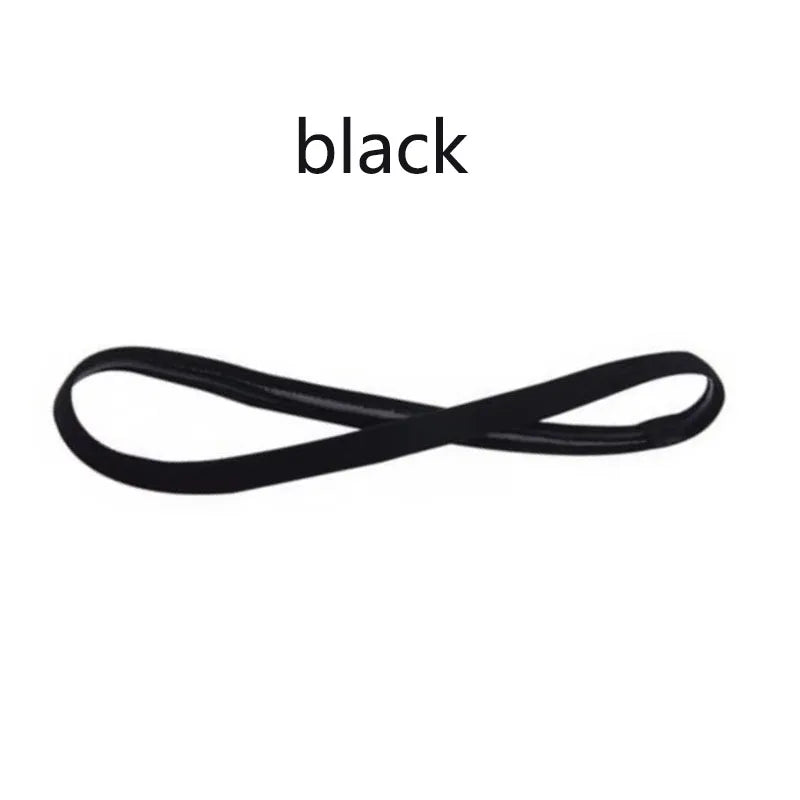 1/2/3/5pcs Women Sweatbands Football Yoga Pure Hair Bands Anti-slip Elastic Rubber Thin Sports Headband Men Hair Accessories - Sonic Sweat Lab