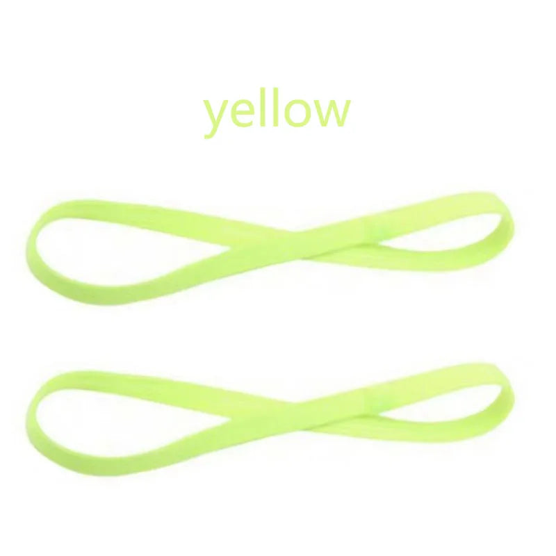 1/2/3/5pcs Women Sweatbands Football Yoga Pure Hair Bands Anti-slip Elastic Rubber Thin Sports Headband Men Hair Accessories - Sonic Sweat Lab